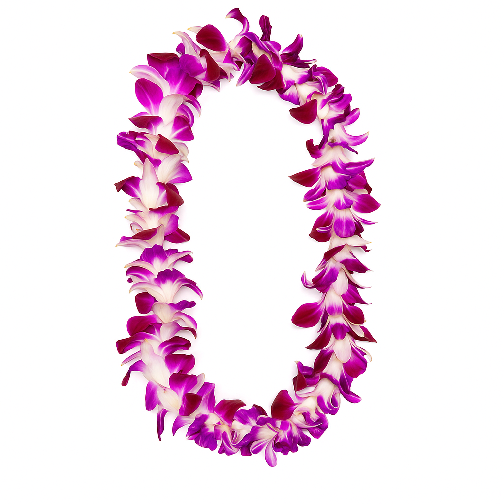 Purple Orchid Lei