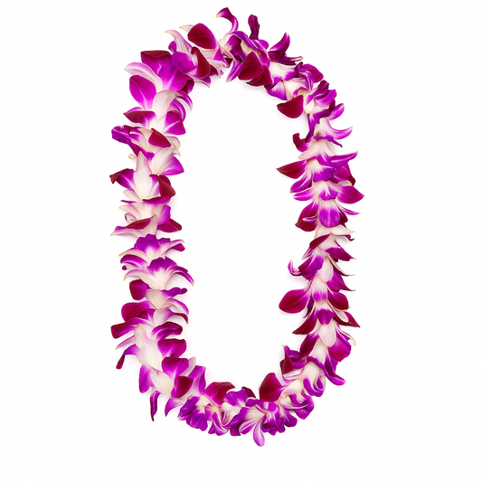 Purple Orchid Lei