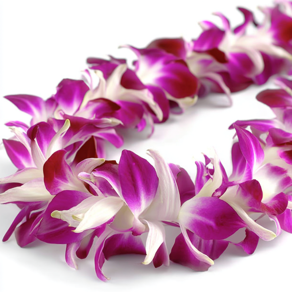 Purple Orchid Lei