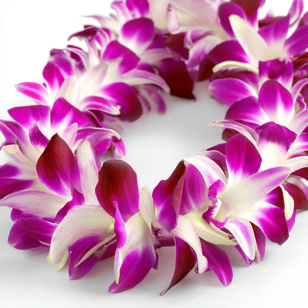 Purple Orchid Lei