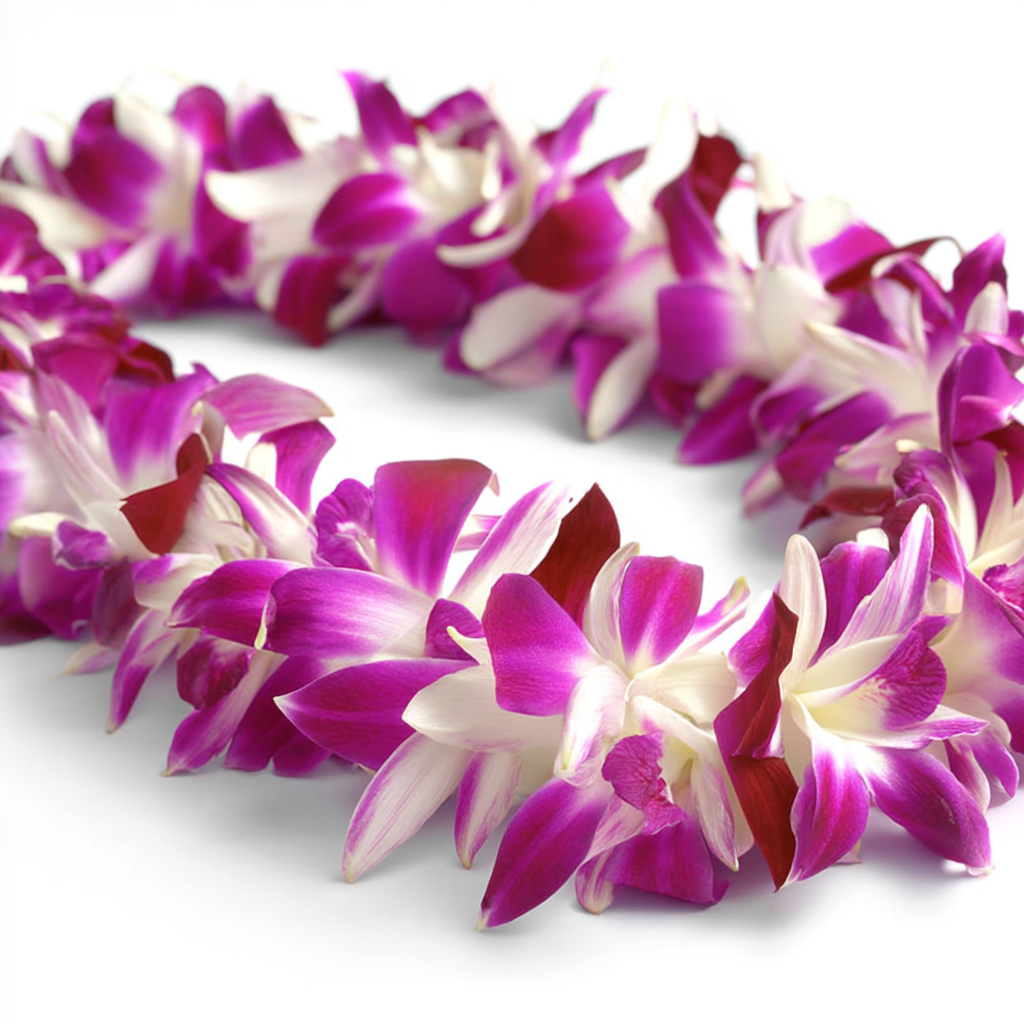 Purple Orchid Lei